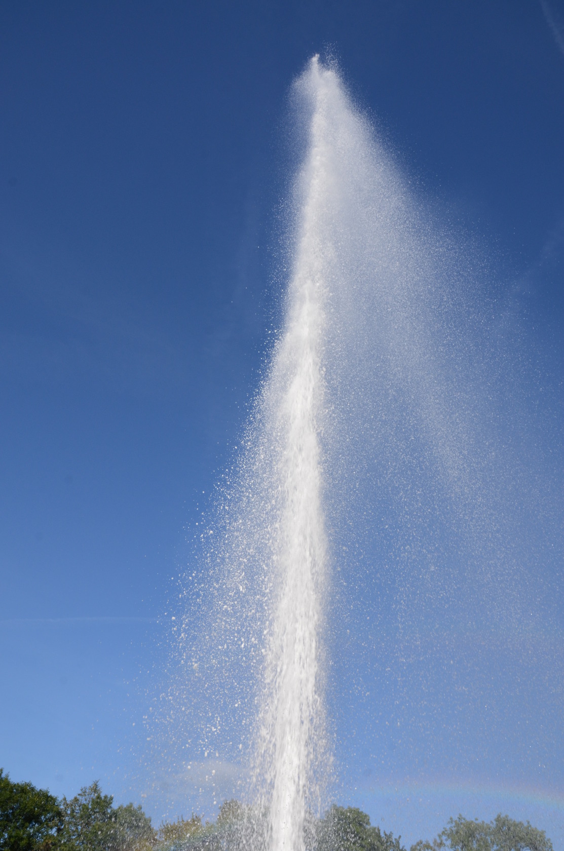 Am Geysir - der Ausbruch