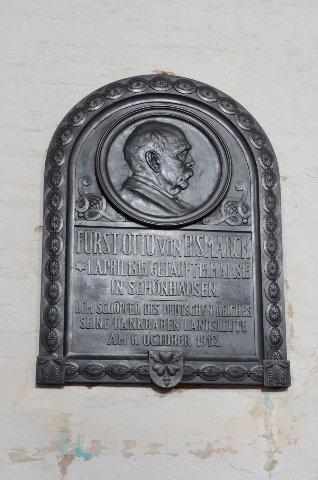 In der Taufkirche von Otto von Bismarck in Schönhausen