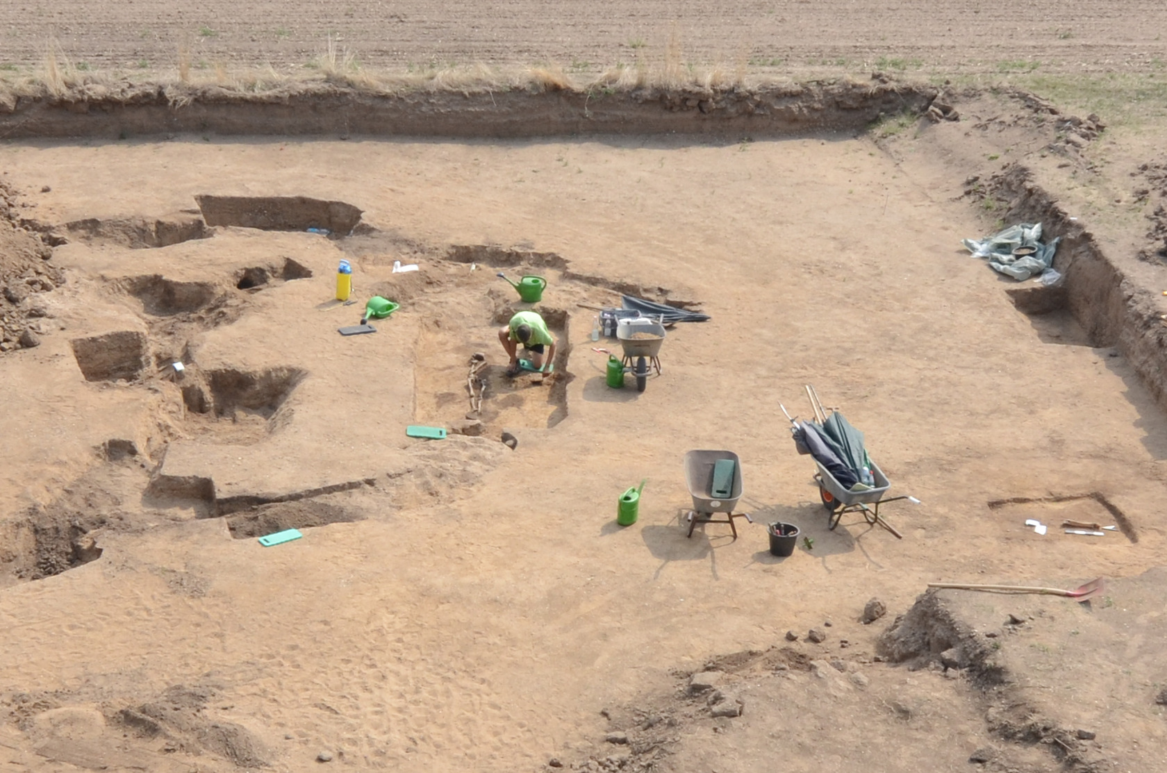 Ausgrabungsstätte in Pömmelte